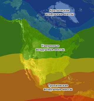 Клімат північної Америки - в яких поясах лежить Північна Америка